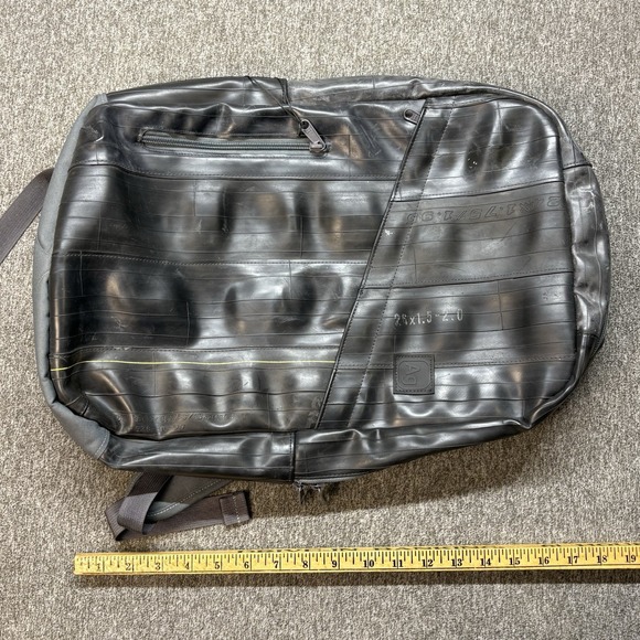 Alchemy Goods Madison Black Recycled Inner Tube Backpack Laptop Sleeve - Picture 14 of 16